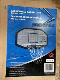 Basketball backboard and rim