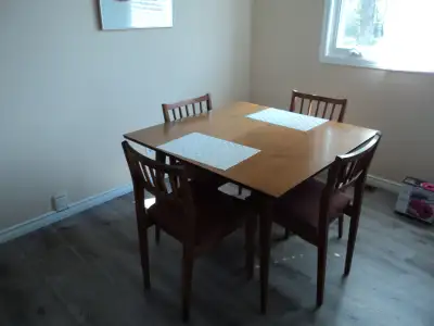 Mid Century Dining Table & Chairs, View more