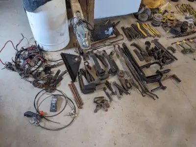 Pick your parts and make a reasonable offer or take the lot for $350.00 8 HP Briggs and Stratton Mot...
