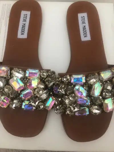 Brand new Steve Madden jewelled sandals size 6, View more