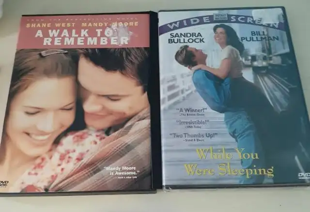 A Walk To Remember and While You Were Sleeping DVDs63683077837955120
