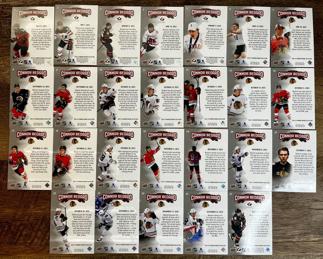 CONNOR BEDARD collection … 2023-24 Upper Deck BOX SET … 26 cards in Arts & Collectibles in City of Halifax - Image 4