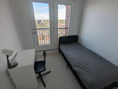 Bright 8×9 ft Bedroom w/Egress Balcony