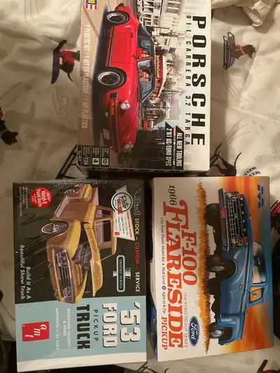 Porsche 911 and Ford Truck Model Kits, View more