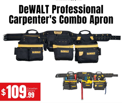 DeWalt 31-Pocket Professional Carpenter's Pro-combo Apron, View more