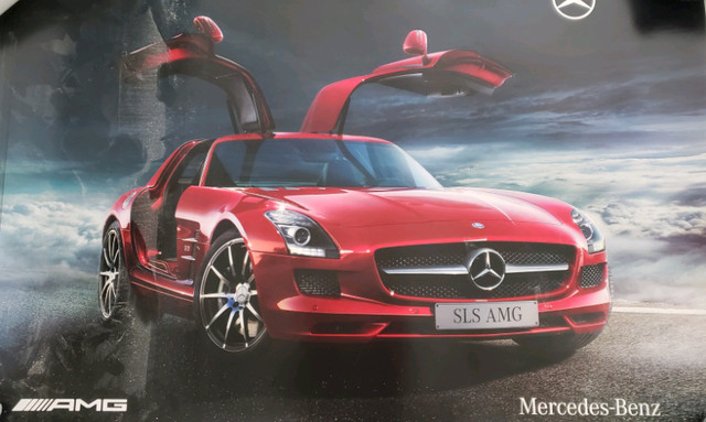 Car factory Poster red Mercedes Benz Galway in Arts & Collectibles in City of Toronto