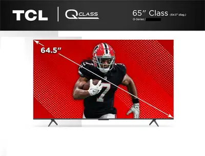 TCL 65" QLED TV Q650G-CA 4K Smart Google Tv NO TAX SUPER Blowout, View more