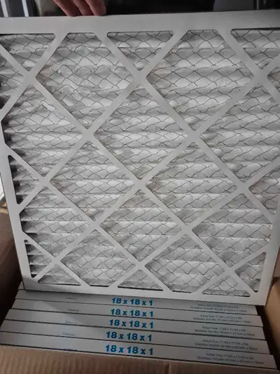 Brand new furnace filters 18" inch x 18" inch Box of 11 for $55 (Paid $100) We bought a new furnace...