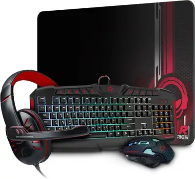 HyperGear Gaming Kit, Keyboard, Mouse, Headphones, Mouse Pad, View more
