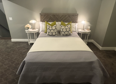 Mint Scandinavian Queen bed set: Bedframe +Mattress +Springbox, View more