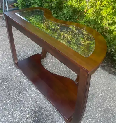 Modern Sofa Table / Console Table with Glass Top – 51”, View more