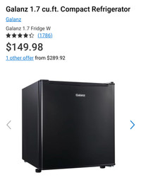 Galanz 1.7 Mini fridge
