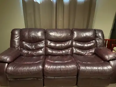 leather couch and love seat Ashley furniture, View more