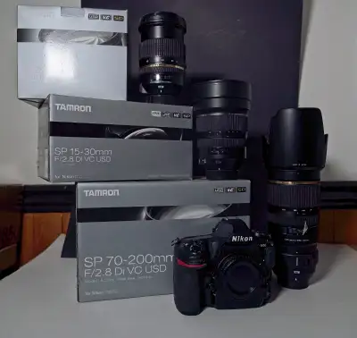 Nikon D850 w/ 3 f2.8 lenses. LOW clicks!, View more