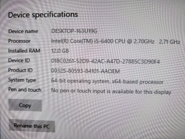Dell Inspiron 3650 Win10 Pro Intel i5-6th Gen 12GB RAM 1TB HDD in Desktop Computers in Markham / York Region - Image 2