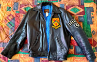 Vintage Black Leather UW Jacket