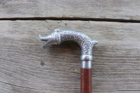 Vintage Walking Stick/Cane - Figural Handle