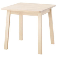 IKEA Norraker Table, White Birch