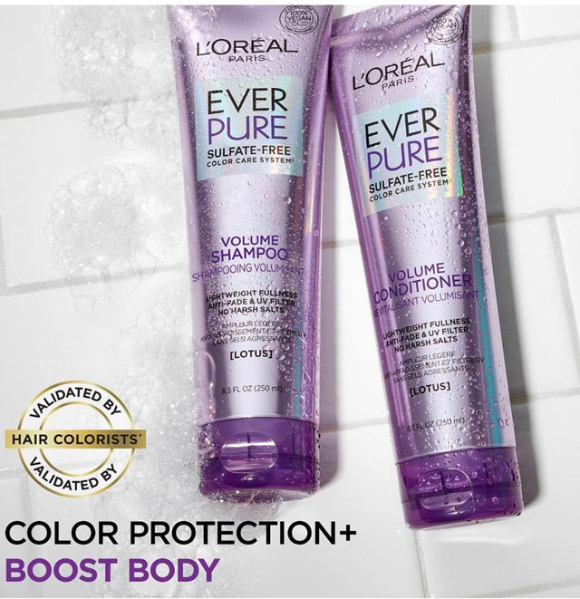 L'Oreal Paris EverPure Volume Conditioner for Flat, Thin, or Col in Bathwares in City of Toronto - Image 2