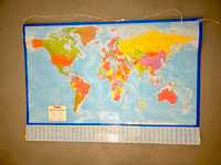 Large Laminated Map of the World
