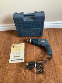 Bosch 1005VSR Corded Drill, 3/8” Keyless Electric Drill in Case 