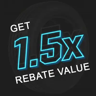 Get 1.5x Your Tire Rebate Value Manufacturer rebate + 50% bonus store credit from us! Michelin - $10...