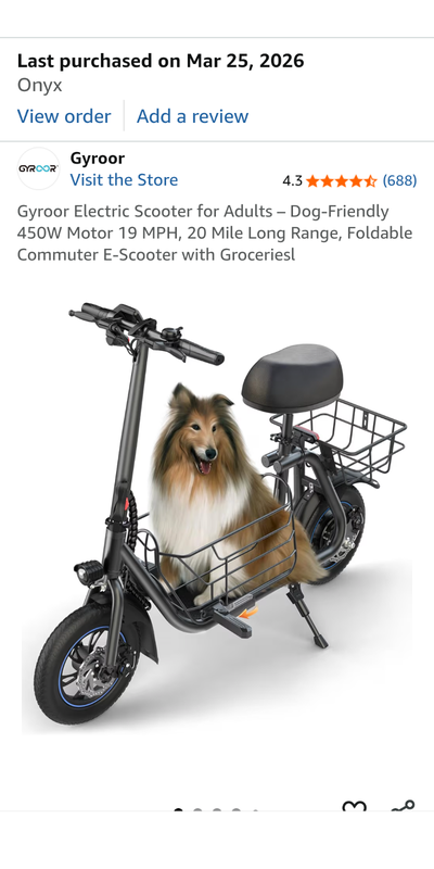 Electric ride on scooter. Perfect for adults commuters, View more