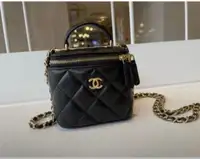 Chanel vanity purse bag with handle 