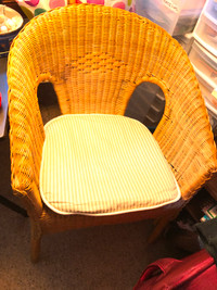 Light beige wicker chairs