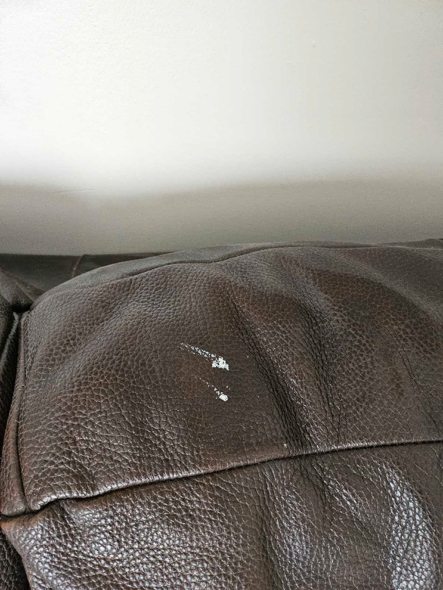Genuine leather couch in Couches & Futons in Calgary - Image 3