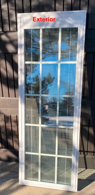 NEW Door Glass Insert w. Raise/Lower/Tilt Blinds  fits 34” or 36, View more