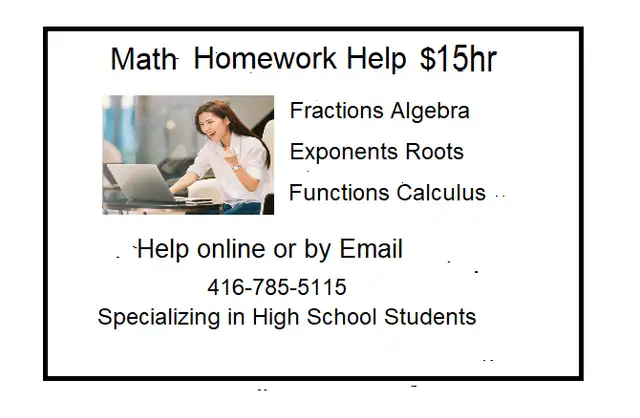 Math Tutor and Lessons for High School Students $20 hr63251761753985121