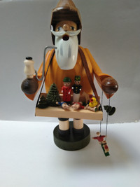 Vintage, KWO Wood Smoker Toy Salesman, made in Germany