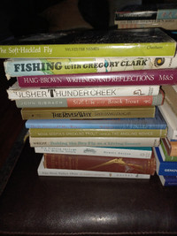Collection of fly tying and fishing books