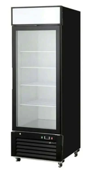 Commercial Black Fridge with Glass Door & Temperature recording, View more