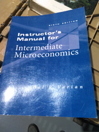 Instructor's Manual for Intermediate Microeconomics 6th Edition