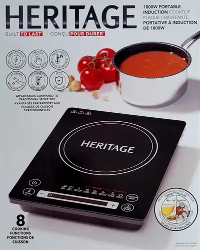 Induction Cooktop Portable 1800W, View more