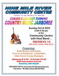 Monthly Country Music Jamboree-Nine Mile River Community Centre