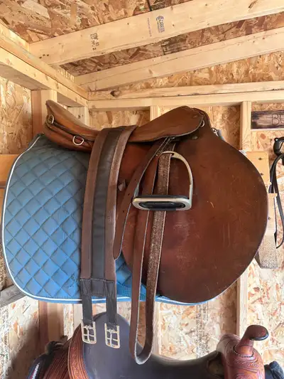 i know nothing about english saddles but this one has been sitting in my tack room for a little whil...