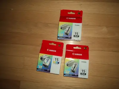 2 Pixma 15 black 1 Pixma 15 Color Never opened