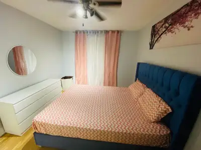 Fully Furnished Shared room available for rent in Malton for one girl Washroom and Kitchen are Share...