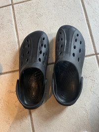 Men’s faux Crocs, size 10