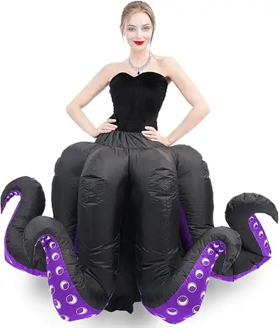 Inflatable Octopus Costume for Adult Kids Women Halloween Octopu, View more