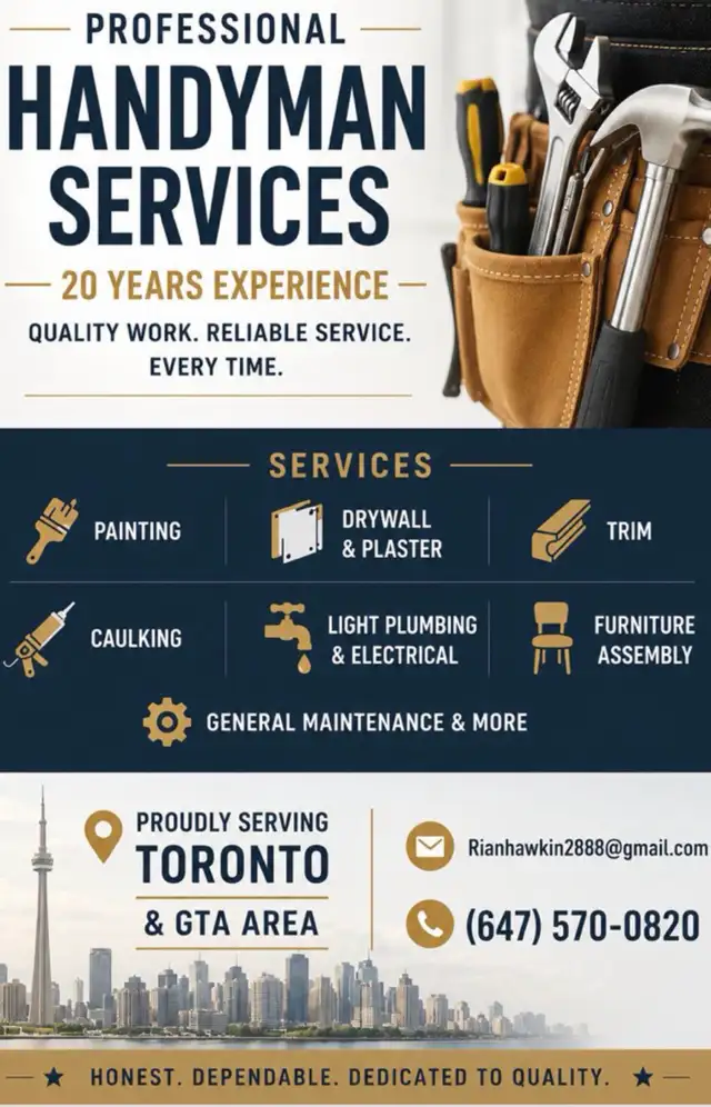 Professional Handyman Services | Toronto & GTA Area