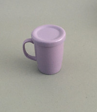 Tasse Café Thé avec Couvercle Violet Neuf - Purple Mug with Lid