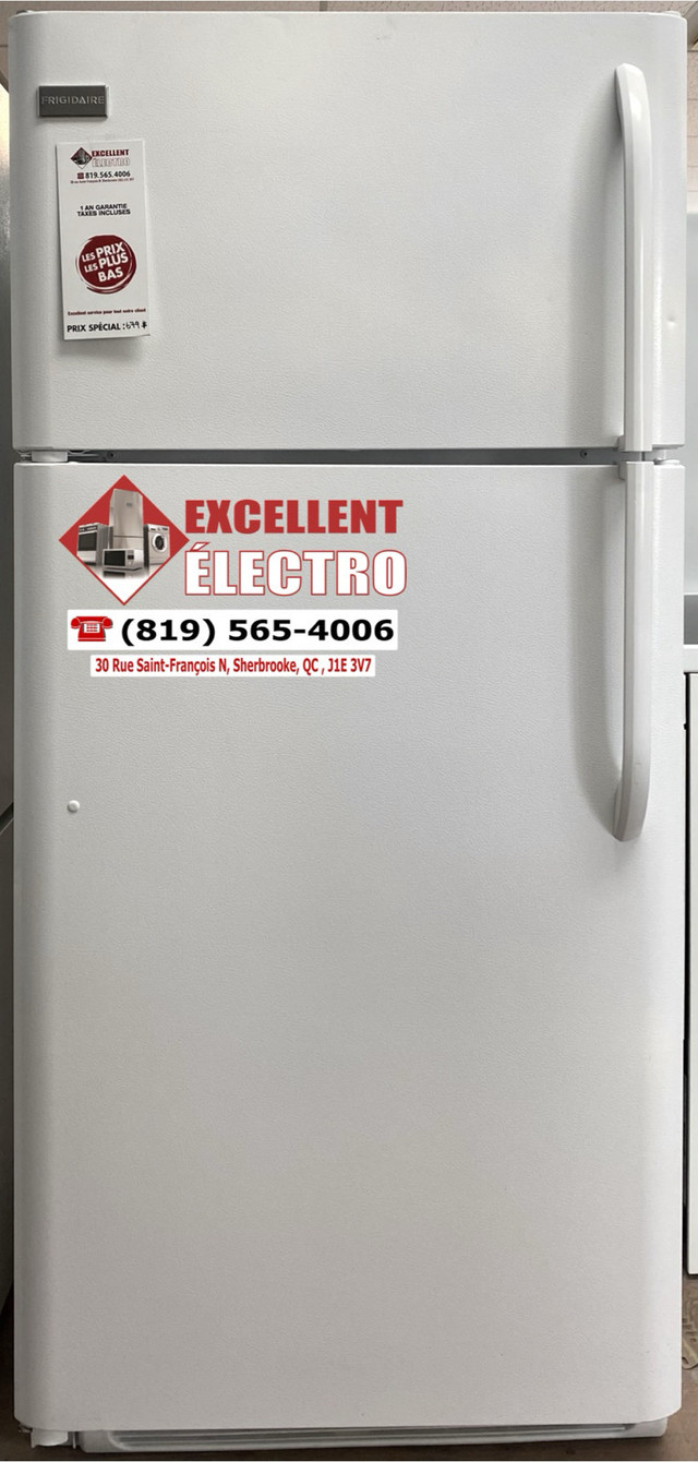 Réfrigérateurs standard (30X 66) 1AN GARANTIE TAXES INCLUSES dans Réfrigérateurs  à Sherbrooke - Image 3