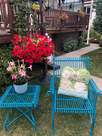 patio metal chair and table , View more