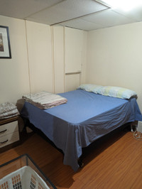 One Bedroom Available For Rent in Basement Apartment