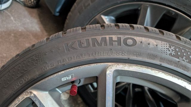 Genuine Audi 4 x 19" rims on winters 255/35 R19 in Tires & Rims in City of Toronto - Image 4