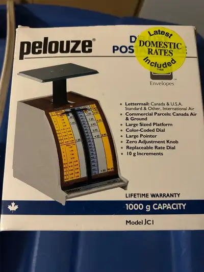 Pelouze Mechanical Postal Scale 1000 g - 2 lb Capacity Vintage $10 New in box Mississauga